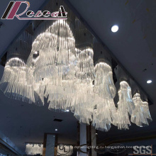 Современные и модные белые стеклянные цветы лампы кулон с отелем